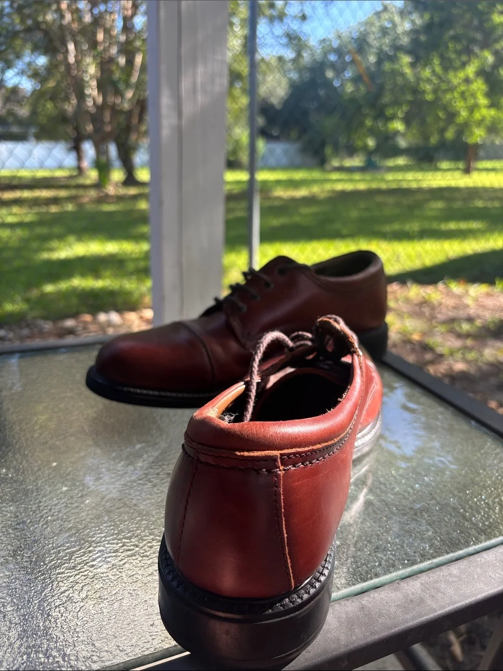 Dockers Men’s 12M Brown Leather Cap Toe Oxford Dress Shoes